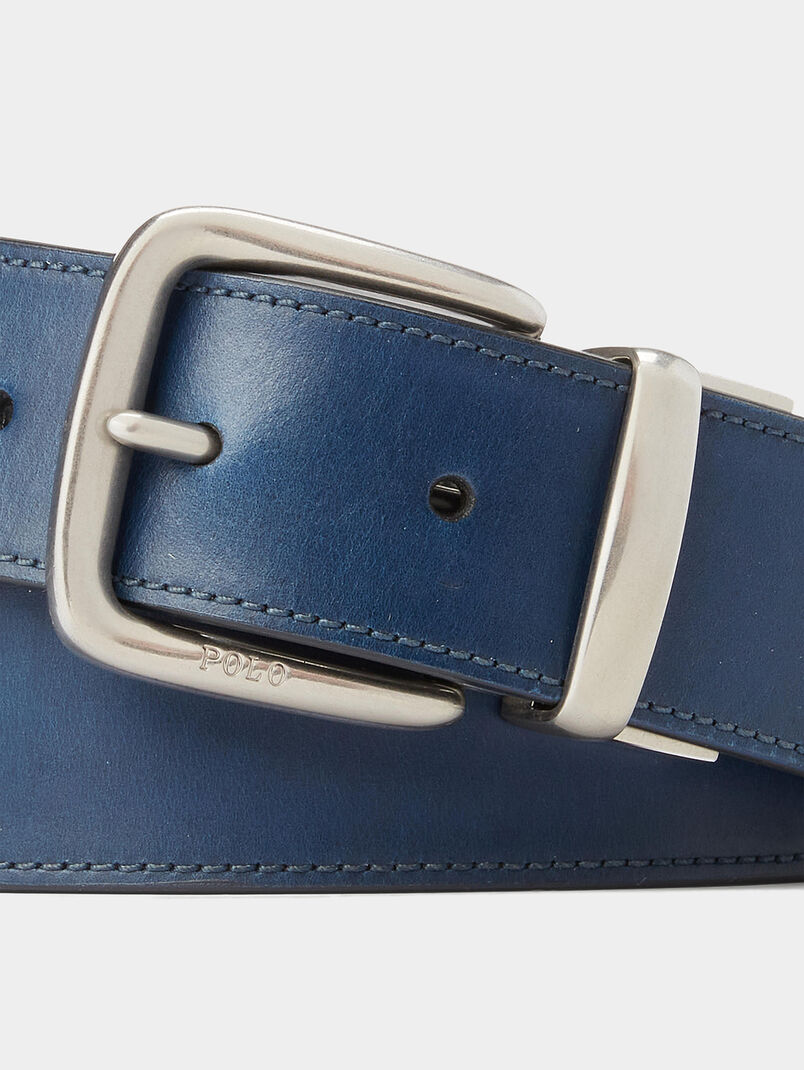 Reversible leather belt - 3