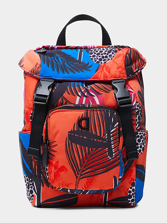 Backpack with floral print - 1