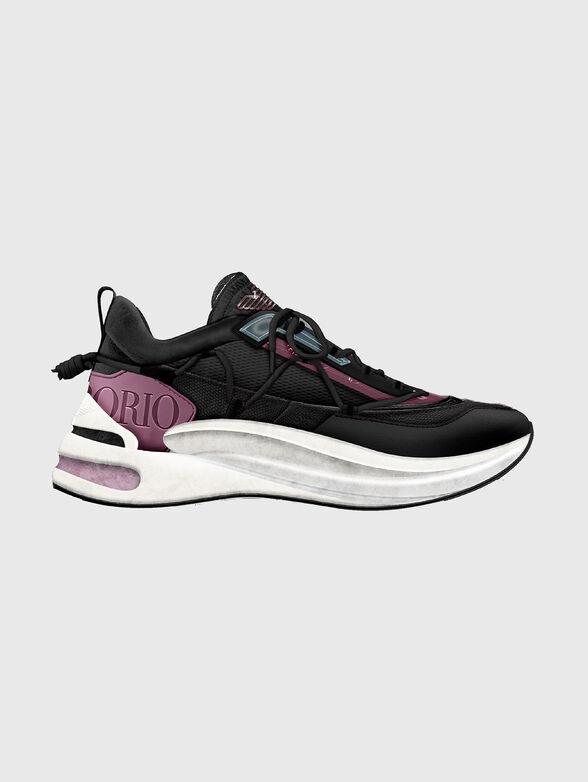 Sneakers with contrasting logo detail - 1