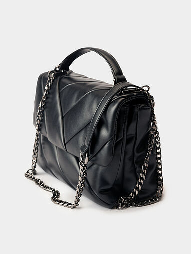 Black small bag with quilted effect - 5
