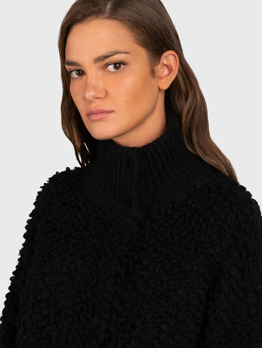 Beige knitted coat  - 3