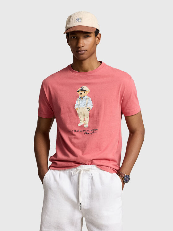 Памучна тениска с POLO BEAR принт - 1