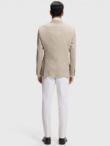 Checked wool-blend blazer - 3