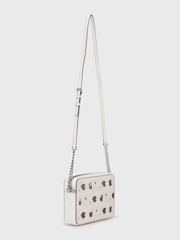 Perforated logo-detail crossbody bag  - 2