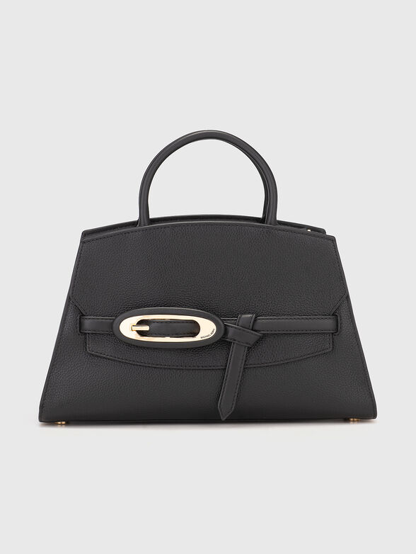 Leather bag with accent buckle - 1