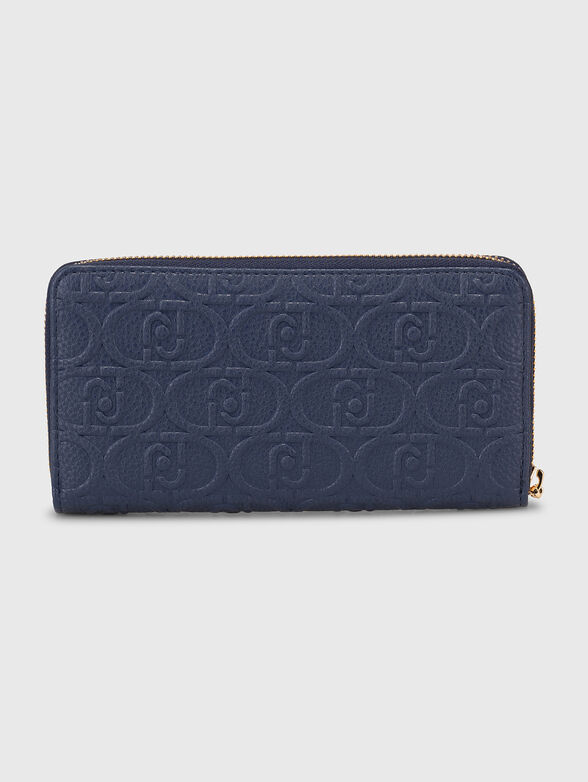Logo detail wallet in dark blue - 2