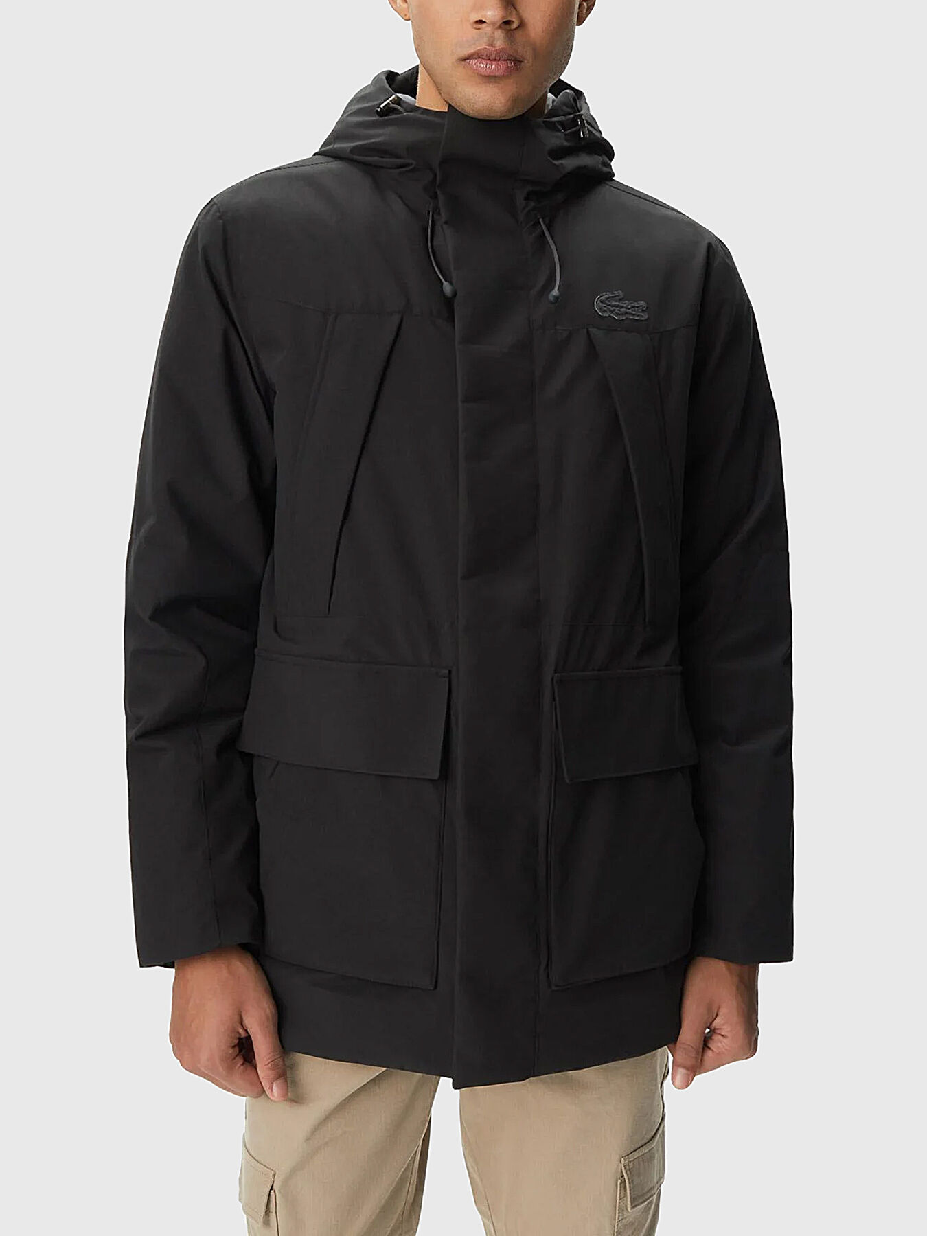 Black jacket brand LACOSTE — Globalbrandsstore.com/en