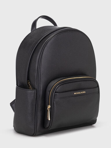 Black leather backpack - 4