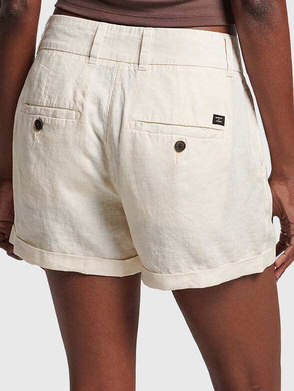 STUDIOS navy linen shorts - 2