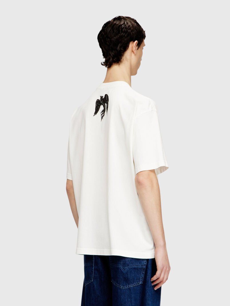Black cotton T-shirt - 3