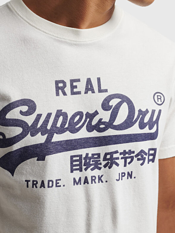 VINTAGE blue cotton T-shirt - 4