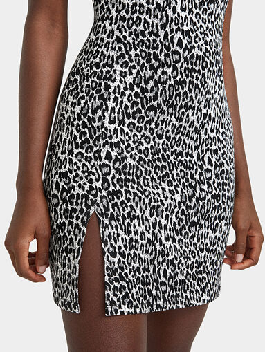 JORDAN Dress with leopard print - 4