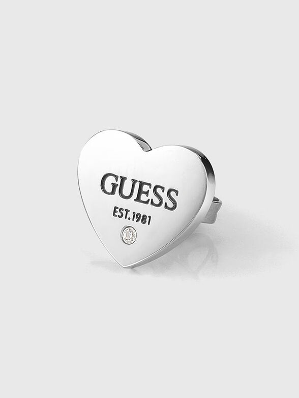 Earrings with a logo accent - 2