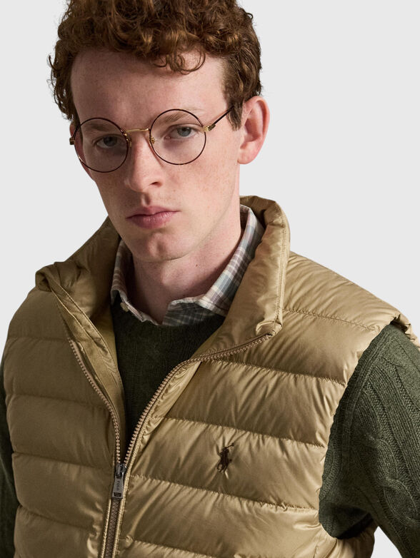 Down vest with two-way zip - 5