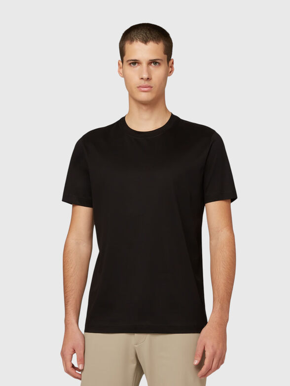 Black cotton T-shirt - 1