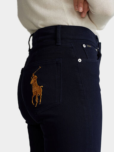 Skinny jeans with embroidered Pony logo - 4