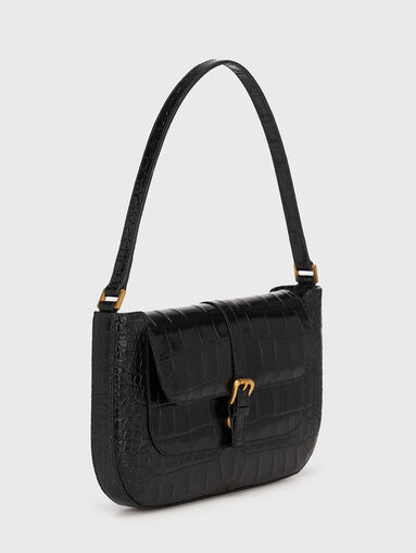 MIRANDA croco embossed shoulder bag - 3