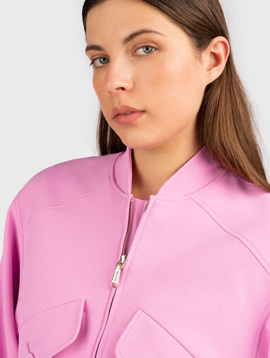 Bomber jacket in pink - 5