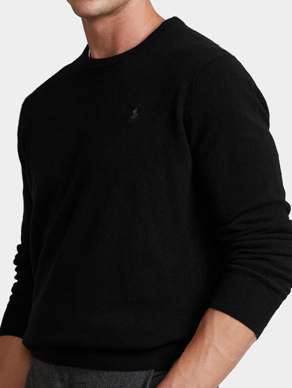 Cashmere sweater in black - 3