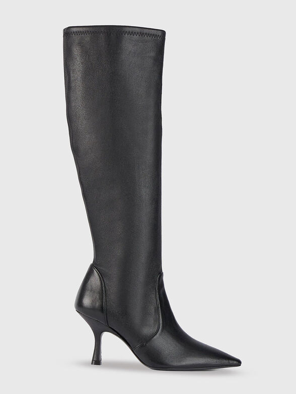 NAOMI 75 leather boots with heels - 1