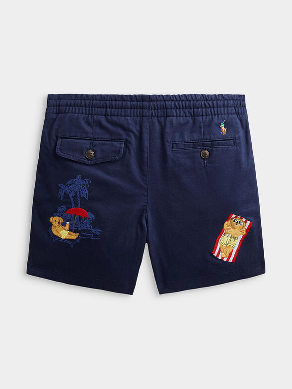 Shorts in dark blue color - 2