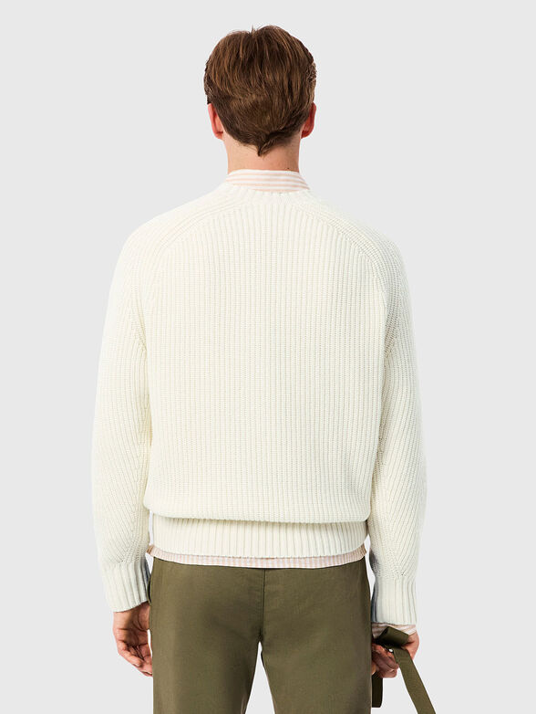 Wool crew neck sweater - 3