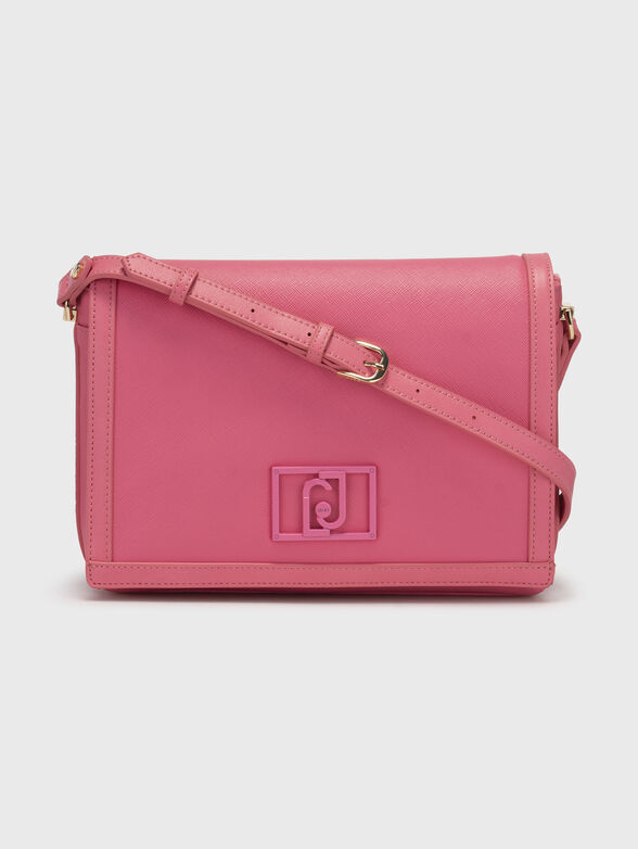 Dark blue crossbody bag with logo detail - 1