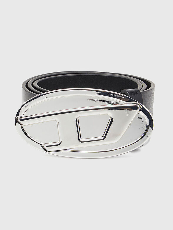 B-1DR 2.0 leather belt with logo buckle - 1