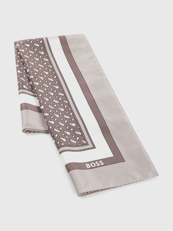 Silk scarf with print - 3