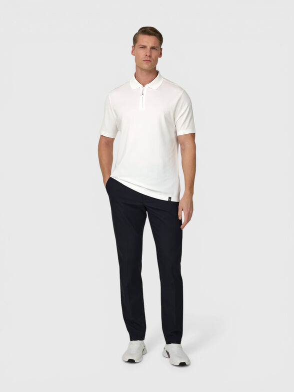 White zip polo shirt - 2