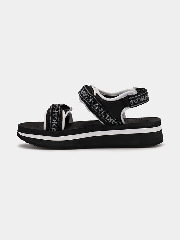 VELOCITA WEDGE KC sandals with logo lettering - 4