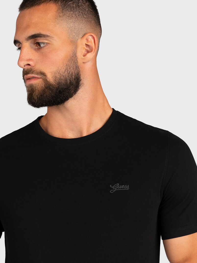 T-shirt with logo embroidery - 3