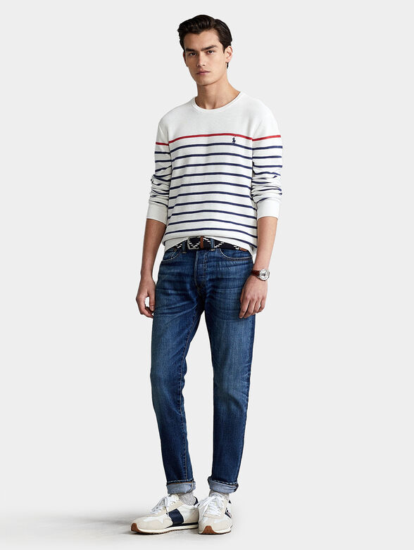 Sweater with accent stripes - 2