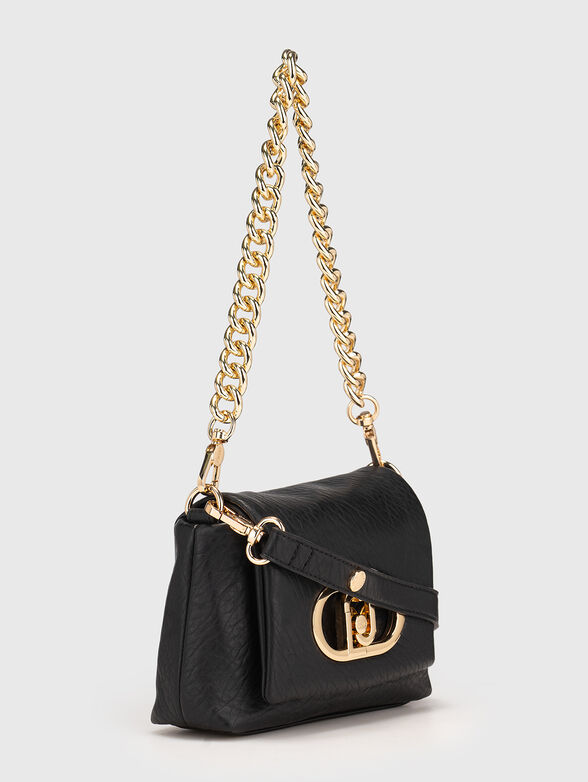 Crossbody bag with gold accents - 4