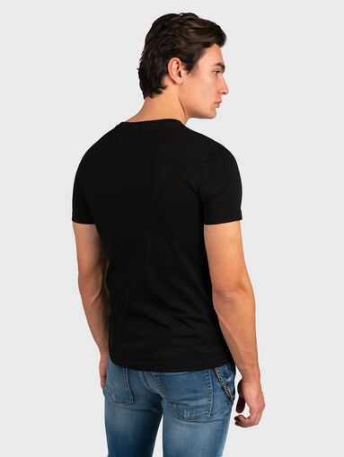 Black T-shirt with print - 3
