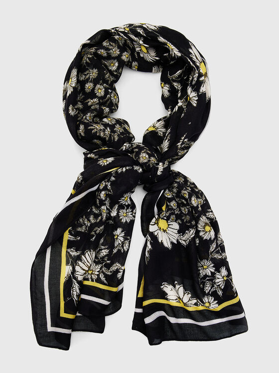 Scarf with floral details  - 1