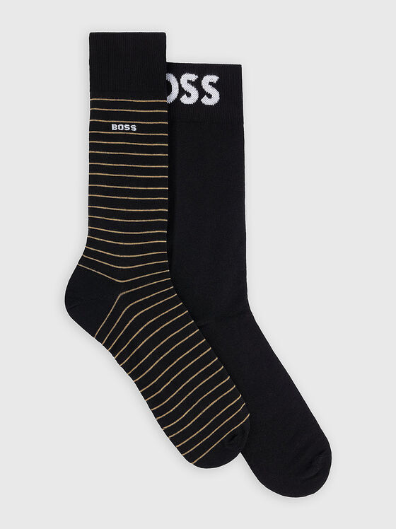 Два чифта чорапи с лого акценти  - 1