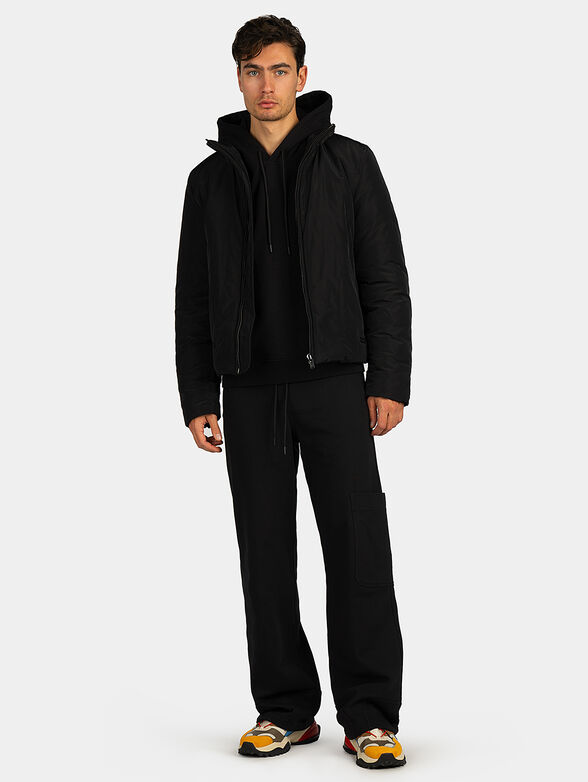 Padded jacket with detachable hood - 6