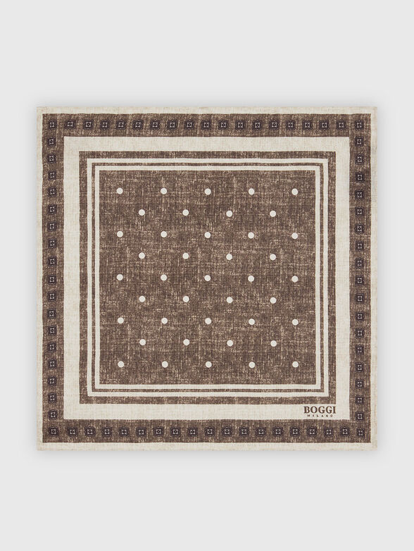 Silk pocket square with print - 2