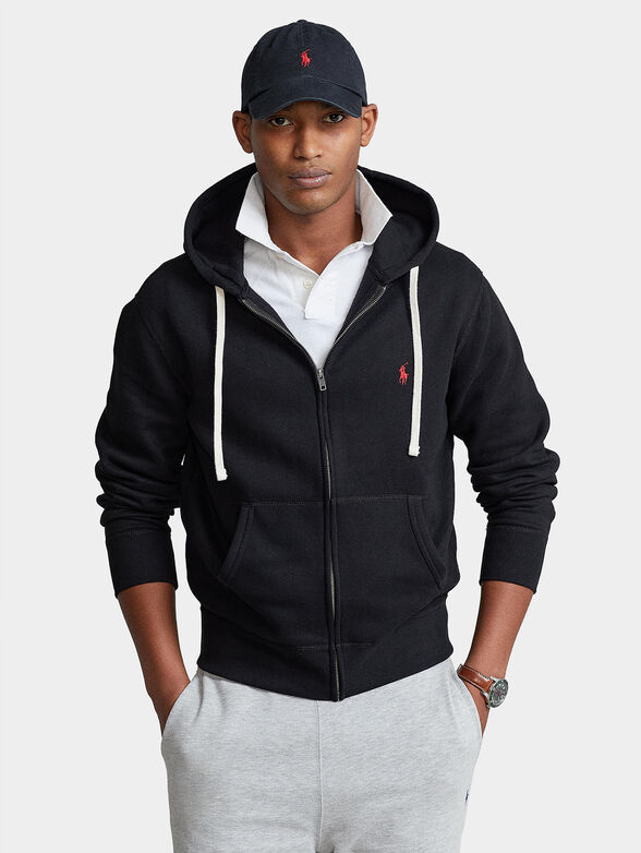 Hooded sweatshirt and zipper - 1