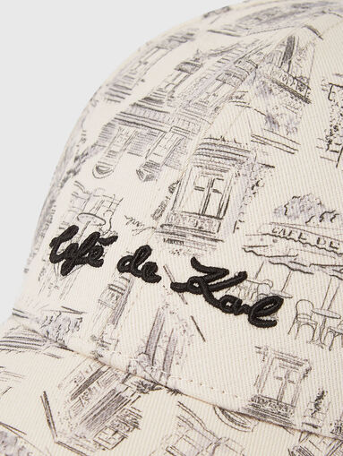 KARL LAGERFELD X JORGE PARRA print cap - 5