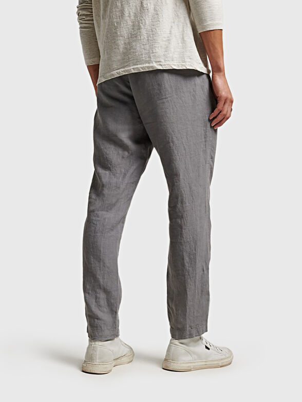 STUDIOS gray linen trousers - 2