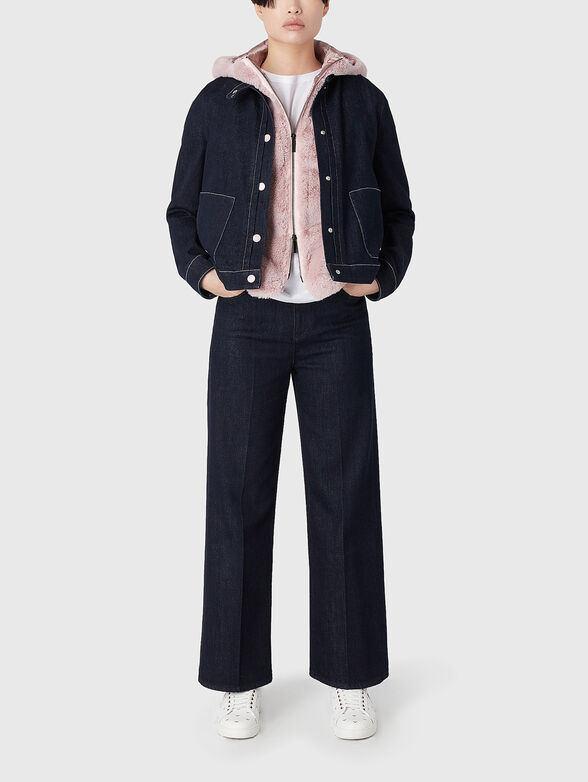 Dark blue denim jacket - 2
