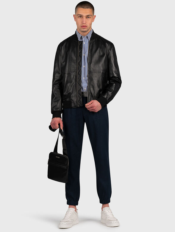 Black leather jacket - 2