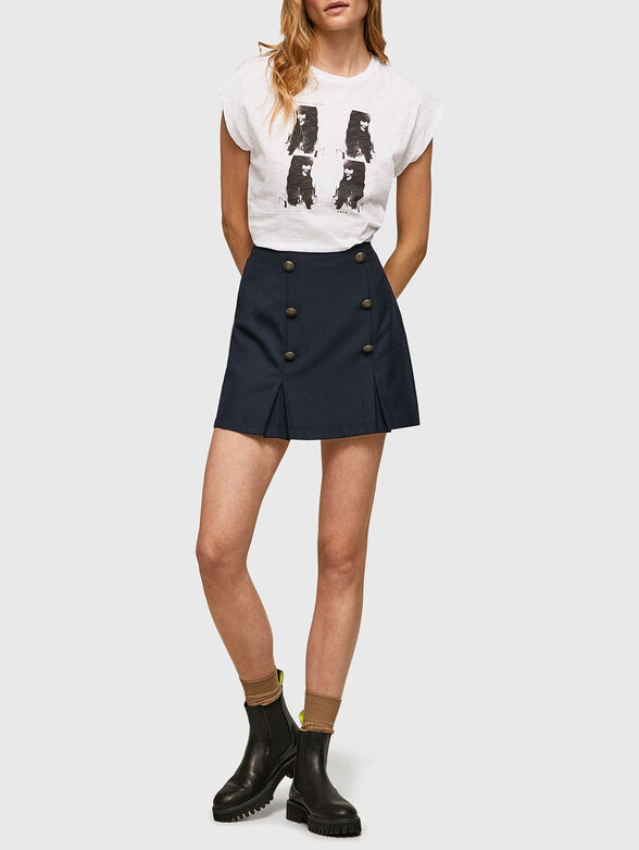 TAMARA white T-shirt with print - 2