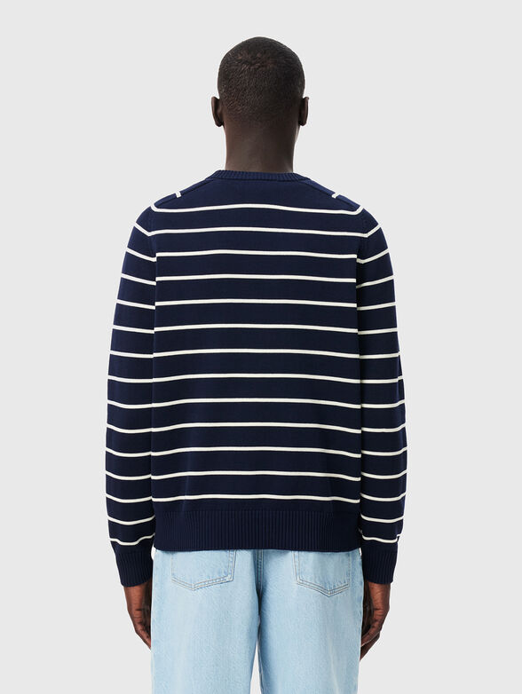 Striped sweater with logo - 1
