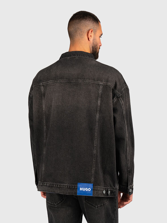 Denim jacket with bleached effect - 3
