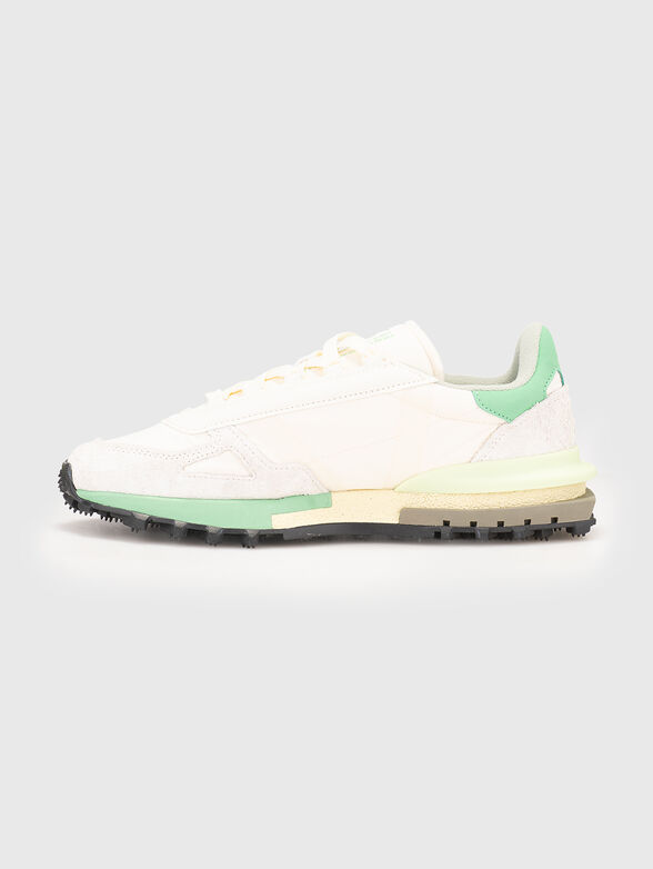 Sports shoes with suede details and logo - 4