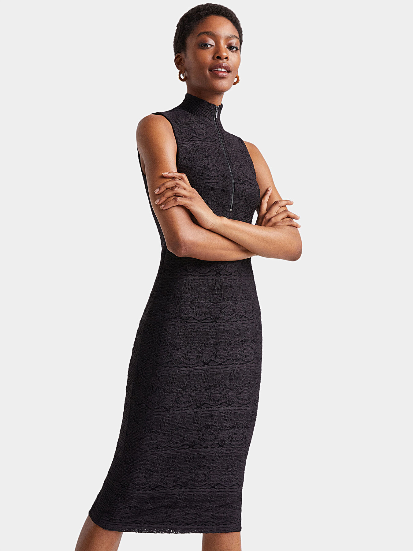Zip lace dress brand DESIGUAL Globalbrandsstore en