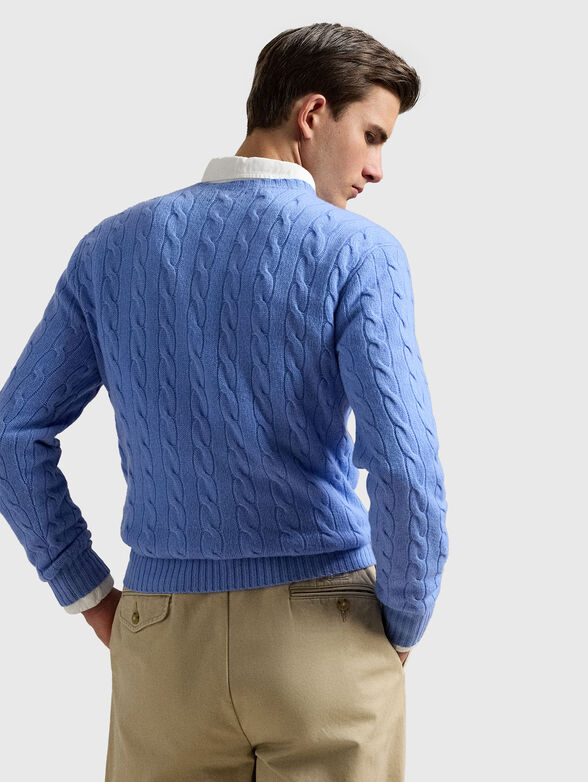 Crew neck knitted sweater - 3